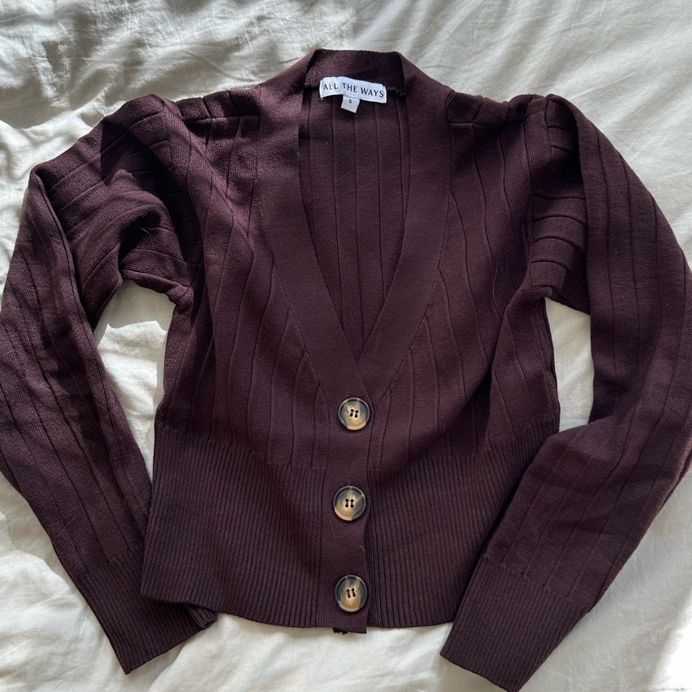 cropped cardigan